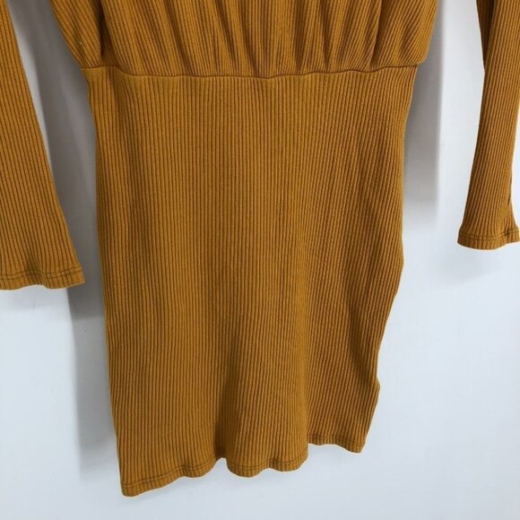 NWT FREE PEOPLE yellow On The Rooftop mini Dress S - Picture 9 of 16